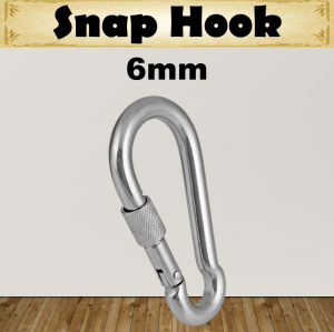 ROPE Lifting Galvanized Snap Hook With Lock Screw Gate Carabiner Safety Snap Hook Locking Carabiner