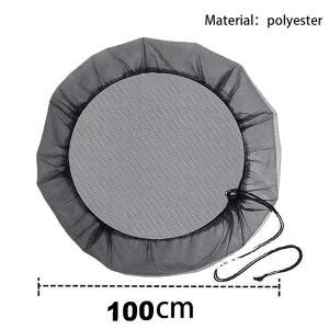 【5PCS】Mesh Cover For Rain Barrel Net With Drawstring Adjustable Rain Barrel Mesh Cover Water Butt Net For Or Water Buckets Mosquito Proof Mesh Protective Cover Lid Garden Mesh Cover For Rain Barrel Net With Drawstring Adjustable