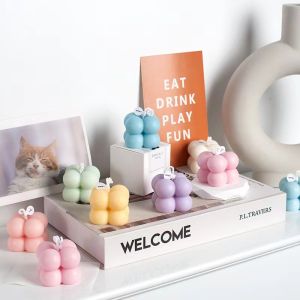 OurHome [พร้อมส่ง] เทียนหอมลูกบาศก์รูบิค Rubik scented candle ของขวัญเล็ก ๆ ที่สร้างสรรค์ ของตกแต่งบ้านแฮนด์เมด อุปกรณ์ประกอบฉากภาพ
