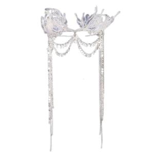 Flowy Tassels Headband Adjustable Fringe Headpiece Eye Catching Hairpin for Modern Fashionistas