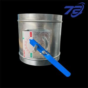 Galvanized Iron Round Volume Control Damper Valve with Manual Handle (6 Sizes)