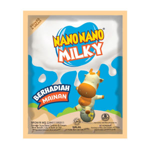 Permen / Candy Nano Nano Pack Jeruk Belimbing Jambu Biji Sirsak Rujak Nanas Anggur Milky Coklat Vanilla Strawberry Taro Cookies Cream 12 Gr ( 5 pcs x 2 Gr )