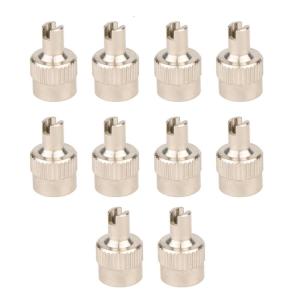 10Pcs Copper Slotted Head Stem Cover Car Motorcycle Tire Valves Caps Replacement Nozzle Air Dust Cover Enduring