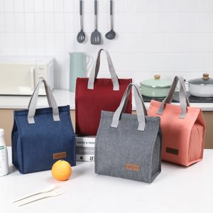 Thermal Lunch Bag Canvas Bags Fresh Handbag Bento Insulation Box Fashion Waterproof Tools