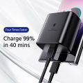 For Samsung 45W 25W PD ultra fast charging charger travel adapter, C-type to USB-C wall charger cable, suitable for Samsung Galaxy S24 Ultra/S23 Ultra/S22/S21/S20 Note 20/A73/A71/A54/A34 5G Fast charging cable. 