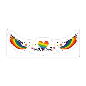 MUQZI Long Lasting Rainbow Freckles Face Tattoo Facial Art Waterproof Face Temporary Tattoos Star Disposable Makeup Stickers Pride Month