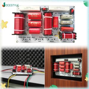 JOCESTYLE High Mid Low Frequency Speaker Crossover 480W Hi-Fi Grade Audio Frequency Divider 850Hz/5800Hz 4-8 Ohm for Car Home Theater Stereo