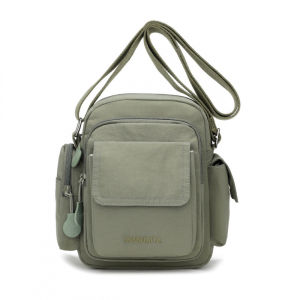 💕Waterproof and Lightweight💕Multi-Pocket Messenger Bag Large Capacity Casual and Versatile Single Shoulder Messenger Bag for Women多口袋斜挎包