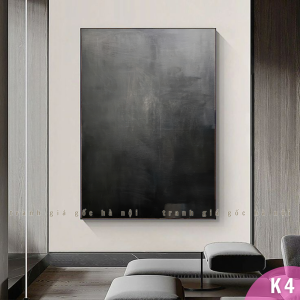 Trừu tượng Wabi Sabi phong cách tối giản decor khách sạn phòng khách in vải canvas đã có khung tặng kèm đinh treo