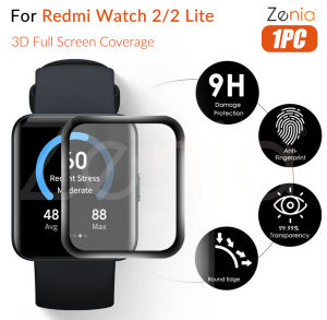 Zenia 1PC 20D HD Replacement Full Screen Curved Edge Full Coverage Protector Film for Redmi Watch 2 Lite Watch2 Smart Sport Watch HD 9H 3D Protective Glass Explosion-proof Anti Scratch Film Accessories
