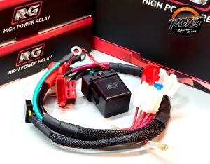 รีเลย์สตาร์ทRG ชุดใหญ่ สำหรับรถที่ไดร์สตาร์ทแรงลูกโตกำลังเยอะ รีเลย์ใหญ่สายใหญ่ขึ้นส่งไฟได้มากขึ้น มอเตอร์ไซต์