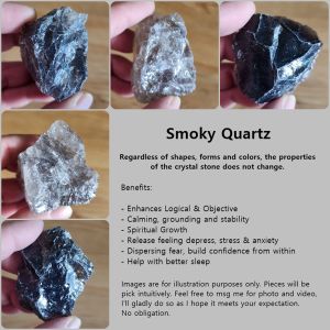 Smoky Quartz Raw Natural Crystal | Grounding | Relieve Stress | Strength | Helps with Sleep