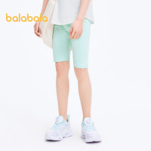 Quần Short trẻ em balabala 2024 Đầm mùa hè mới em bé lớn Quần legging in cảm giác mát mẻ của thủy triều