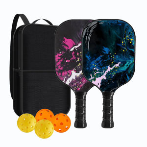 Pickleball Paddles Fibreglass Carbon Fiber Pickleball Set Fibreglass for Indoor/Outdoor Sport