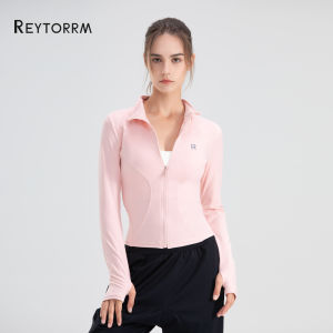 Reytorrm Jaket Olahraga Wanita Lengan Panjang Untuk Yoga/Fitness Sport (RTWT02)