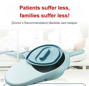 Portable Household Bed Toilet Bedpan for Bedridden Patients Paralyzed Disabled Care Bedpan