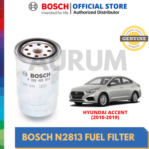 Bosch Fuel Filter for Hyundai Accent (2010-2019) Bosch N2813 Fuel Filter