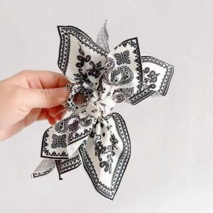 Fashion French Printed Hairpin Women‘s Korean Elegant Hair Clip Hair Accessories