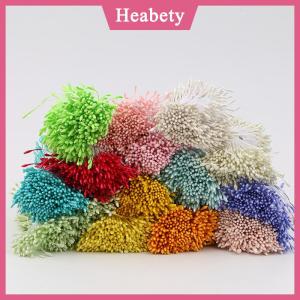 Heabety 400 cái nhị hoa mini Hoa Ngọc Trai nhân tạo nhụy hoa hai đầu tự làm hoa thủ công cho trang trí đám cưới