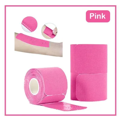 NEENCA 5cmX 5M Pre Cut Kinesiology Tape Elastic Exercise Muscle Patch Type I Waterproof and Breathable Sports Fitness Intramuscular Tape