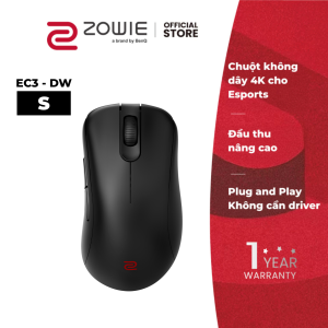 Chuột gaming không dây eSports ZOWIE EC3-DW_Đầu thu nâng cao polling rate 4000Hz cảm biến PAW3950