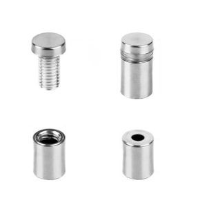 Stainless Steel Sign Standoff Mounts Hardware Glass Acrylic Billboard Fixing Screw Advertising Pin Nails