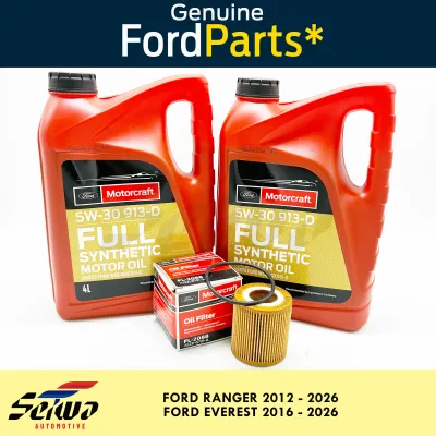 [2012 - 2026 2.2L / 2.0L] Ford Ranger Change Oil Package - [2016 - 2026 2.2L / 2.0L] Ford Everest Change Oil Package - Genuine Motorcraft Auto Parts - 8L Fully Synthetic 5W30