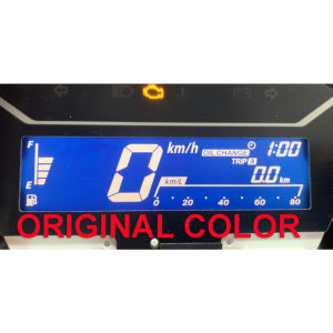 Honda Click Lcd speedometer display panel gauge screen plug play easy install blue for 125 v2 v3 150 v2 160