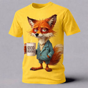[Local Stock] VCC Cartoon Animal 3D Printed Mens T-Shirts Funny Dog Pattern Street Short Sleeve Tee Summer Casual O-neck Loose Top Mens Clothing