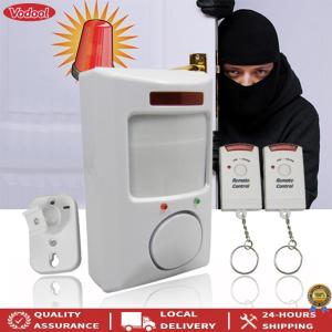 [Vodool Tool] 106dB Wireless Home Security Alarm Anti-theft Security Remote Controls Portable Waterproof Creative Convenient for Office Yard Store