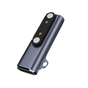 Từ loại C đến 2pin/4pin adapter cho tai nghe truyền âm qua xương 7.62mm Khoảng cách Vỏ nhôm với đèn LED xanh