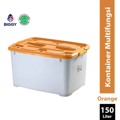 GRATIS ONGKIR! EZY CONTAINER BOX 150 LITER DENGAN 8 RODA / MPW 140 / SHINPO MEGA 130 L JUMBO / EZYBOX 130 L