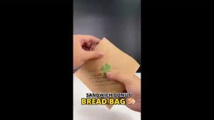 Kraft Greaseproof Paper Pouches Triangle Food Wrappers for Sandwiches Hotdogs Donuts Bakery Items