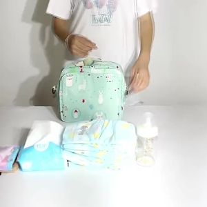 Mother Handbag Baby Diaper Nappy Bag Milk Bottle Organizer for Outdoor Activities and Travel Use