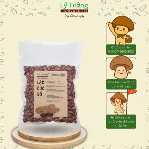 Lạc Cúc Đỏ Lý Tưởng 400g - Hàng Loại 1 To Tròn Đều Không Dầu