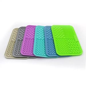 Newlicking mat pet feeding bowl slow-feeding mat for dogs suction cup slow-feeding mat silicone slow-feeding mat for cats and dogs