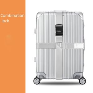 SG [READY STOCK]Luggage Cross Straps Adjustable 22-32 Inches Luggage Strap Seat Belt Strapping for Travel Thickened and upgraded Multi-size application Luggage Strap