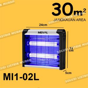 MEVAL Insect Killer Perangkap Nyamuk Serangga Lampu UV 2 Watt 6 Watt 8 Watt