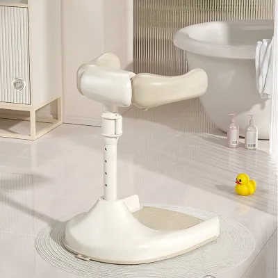 Keranixy Ghế tắm đứng cho bé 6in1 chống trượt điều chỉnh độ cao gấp gọn kèm khay đồ đa năng tắm gội thay tã tập đứng