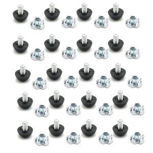 20 cái nội thất có thể điều chỉnh levelers m8threaded vít trong chân Chiều cao điều chỉnh phụ kiện cho ghế sofa kệ