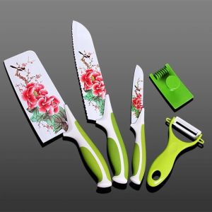 Bundara Pr-671 Cantik  Set pisau dapur flower serbaguna 5in1