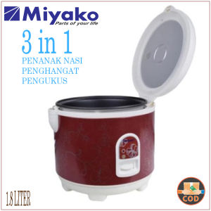 MIYAKO RICE COOKER / MAGIC COM MCM 528 BGS / MCM-528 BGS (18 LITER) - Silver