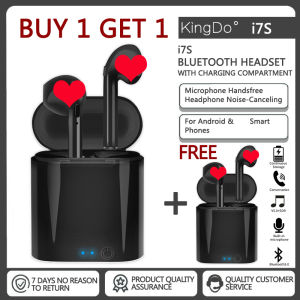 【Buy 1 Get 1 】i7S Earphone Bluetooth Headphone TWS 4.2 with Charging Case Black/white