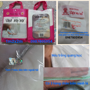 [CHÍNH HÃNG] Mùng Màn Tuyn Dệt 10/10 đủ kích thước Màn Tuyn chống muỗi Có Cửa & Không Cửa
