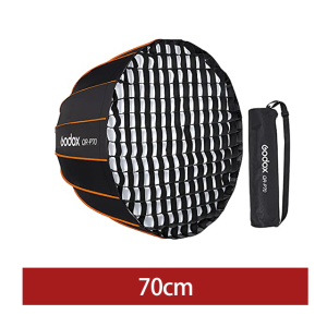 Godox QR-P70 70CM QR-P90 90CM QR-P120 120CM Quickly Release Parabolic Deep Softbox +Honeycomb Grid for Bowens Mount Studio Flash