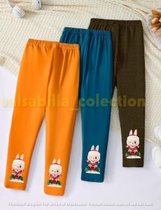 Celana Legging Boneka Labubu Natal Anak Usia 1-10 Tahun Pakaian Bawahan Anak Perempuan