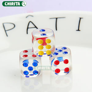 Xúc Xắc Xí Ngầu 13 Ly Trắng / Đỏ Trong Suốt / Đen 6 Mặt In Sắc Nét - Đồ Chơi Trẻ Em / Người Lớn Trò Chơi Giải Trí Chirita