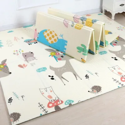 t1 (hoả tốc )Thảm xốp gấp gọn xpe lót sàn 2 mặt cho bé tập bò chống ngã chống thấm t2