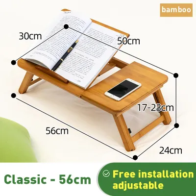 Bamboo Folding Table Laptop Table Dining Table Is Foldable And Easy To Store Strong Stable And Durable