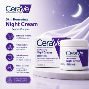CeraVe Skin Renewing Night Cream 48g Peptide Complex Helps Skin Hydration Rejuvenation